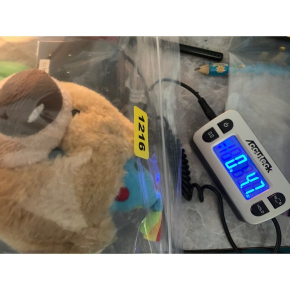 American Greetings Birthday Bear 9 Inch Tan Blue Dot Hat Green Happy Birthday Sh - Picture 9 of 9